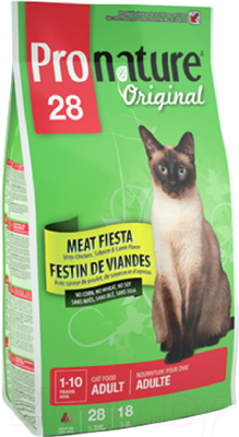 Сухой корм для кошек Pronature 28 Original Adult Meat Fiesta (0.35кг)