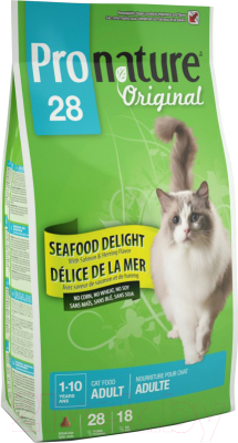 Сухой корм для кошек Pronature 28 Original Adult Seafood Delight (0.35кг)