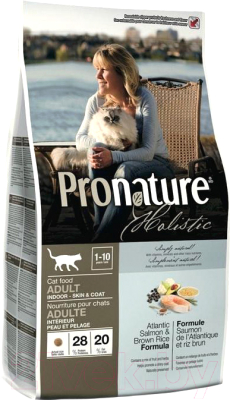 Сухой корм для кошек Pronature Holistic Adult Salmon & Brown Rice (2.72кг)