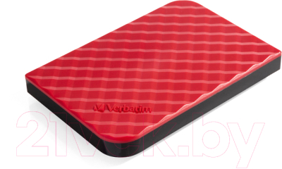 Внешний жесткий диск Verbatim Store 'n' Go USB 3.0 1TB красный (53203)