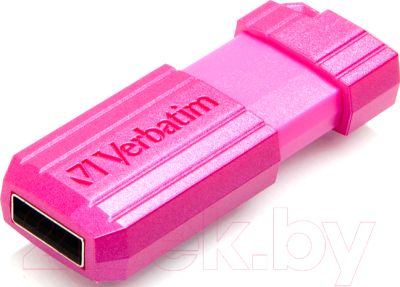 Usb flash накопитель Verbatim PinStripe Store 'n' Go 16Gb / 49067 (ярко-розовый)