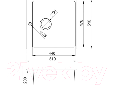 Комплект сантехники GRANULA GR-5102 + смеситель Spring 35-09L (классик)