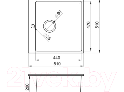 Комплект сантехники GRANULA GR-5102 + смеситель 35-05 (классик)