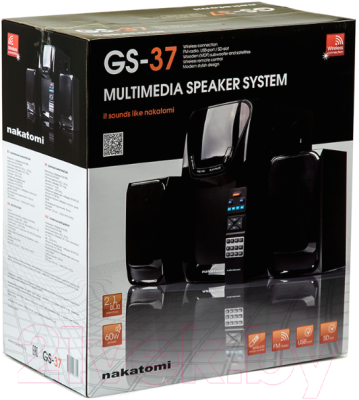 Мультимедиа акустика Nakatomi GS-37 (черный)