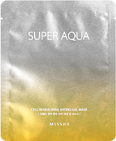 

Маска для лица гидрогелевая Missha, Super Aqua Cell Renew Snail регенерирующая