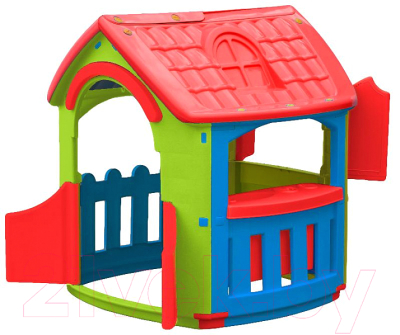 Домик для детской площадки PalPlay Кухня 663 (голубой/зеленый/красный)