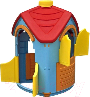 Домик для детской площадки PalPlay Вилла разборная 660 (голубой/красный)
