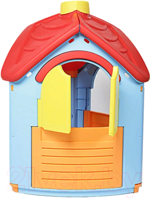 Домик для детской площадки PalPlay Вилла разборная 660 (голубой/красный)