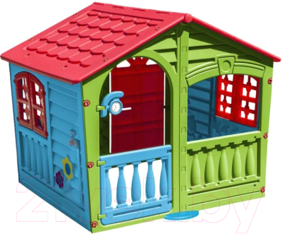 Домик для детской площадки PalPlay Фермер 780 (красный/зеленый/голубой)