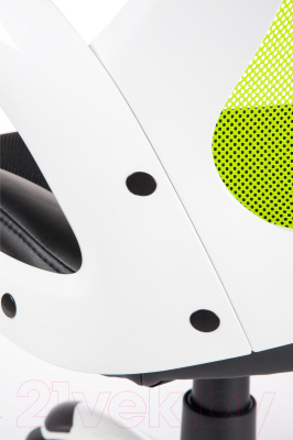 Кресло геймерское Norden Tesla White Green / CX0398H01 (зеленый/черный)