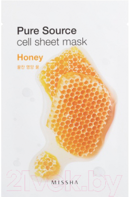 Маска для лица тканевая Missha Pure Source Honey (21г)