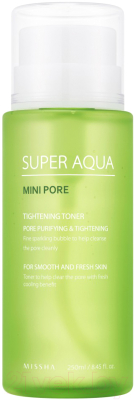 Тоник для лица Missha Super Aqua Mini Pore увлажняющий для проблемной кожи (250мл)
