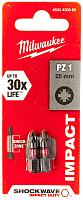 Набор бит Milwaukee Shockwave Impact Duty 4932430860 - 
