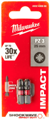 Изображение товара Бита Milwaukee Shockwave Impact Duty 4932430868
