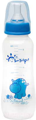 Бутылочка для кормления Sun Delight 31255 (240мл, синий)