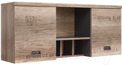 Шкаф навесной Black Red White Malcolm S325-SFW2D (дуб каньон монумент/вольфрам)