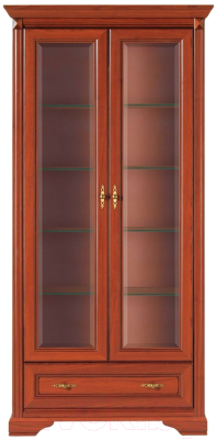 Шкаф с витриной Black Red White Стилиус NWIT 2d1s (черешня античная)