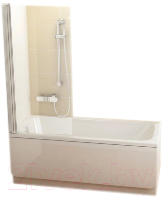 Стеклянная шторка для ванны Ravak CVS1-80 L (7QL40100Z1)