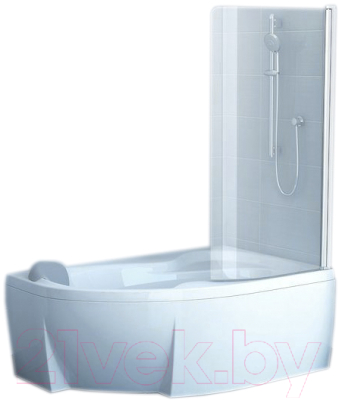 Стеклянная шторка для ванны Ravak CVSK1 Rosa 140/150 L (7QLM0100Y1)