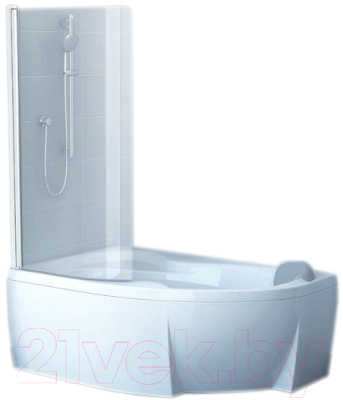 Стеклянная шторка для ванны Ravak CVSK1 Rosa 140/150 L (7QLM0C00Y1)