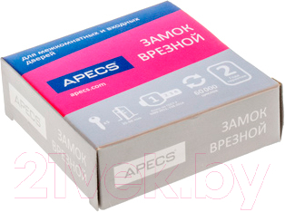 Замок врезной Apecs 90-K-CR