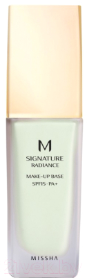 Основа под макияж Missha M Radiance Makeup Base SPF15/PA+ No.1/Green (35мл)