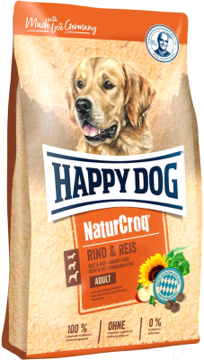 Сухой корм для собак Happy Dog NaturCroq Adult Beef & Rice (15кг)