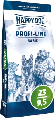 Сухой корм для собак Happy Dog Profi-Line Basic 23/9.5 (20кг)