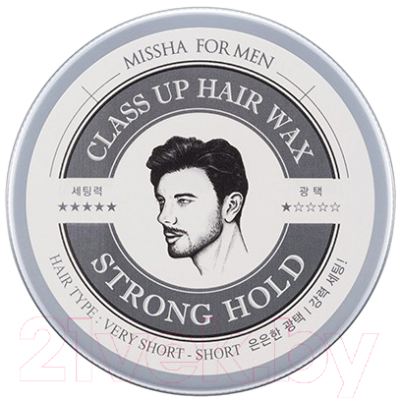 Воск для укладки волос Missha For Men Class Up Hair Wax Strong Hold (90г)