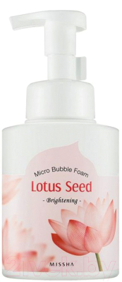 Пенка для умывания Missha Micro Bubble Foam Lotus Seed (250мл)
