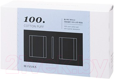 Ватные диски Missha Cotton Puff 100 (100шт)
