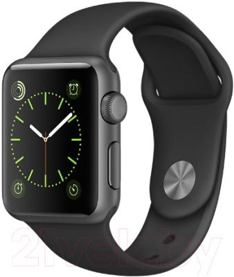 Умные часы Apple Watch Series 1 38mm / MP022 (алюминий серый космос/черный)
