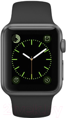 Умные часы Apple Watch Series 1 38mm / MP022 (алюминий серый космос/черный)