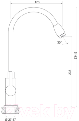 Комплект сантехники GRANULA GR-7801 + смеситель Yota 25-03/L (антик)