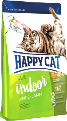 Сухой корм для кошек Happy Cat Supreme Indoor Weide-Lamm Farm Lamb (10кг)