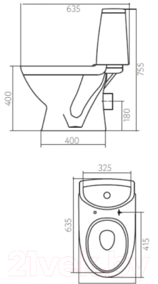 Унитаз напольный Kolo Runa L89208