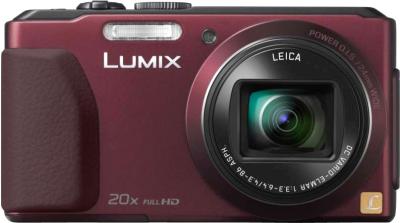 Компактный фотоаппарат Panasonic Lumix DMC-TZ40EE-R (Red) - вид спереди