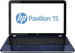 Ноутбук HP Pavilion 15-e088er (E5U43EA) - фронтальный вид