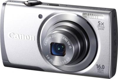 Компактный фотоаппарат Canon PowerShot A3500 (серебристый) - общий вид