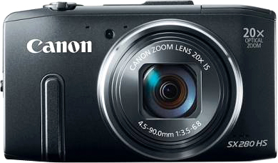 Компактный фотоаппарат Canon PowerShot SX280 HS - вид спереди