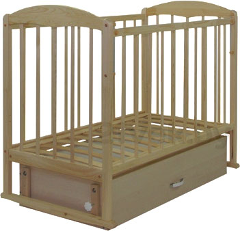 Детская кроватка СКВ 112005 (береза) - общий вид