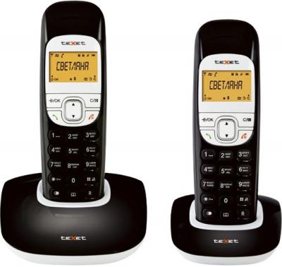 Беспроводной телефон Texet TX-D6505A Duo (Black) - общий вид