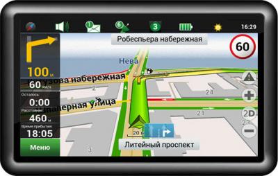 GPS навигатор Supra SNP-510GG - общий вид