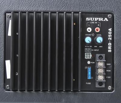 Корпусной активный сабвуфер Supra SRD-250A - вид сбоку