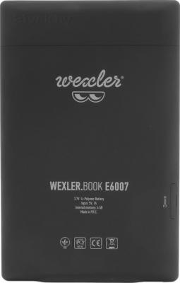 Электронная книга Wexler Book E6007 (Black) - вид сзади