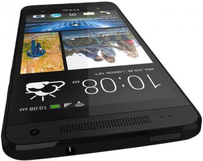Смартфон HTC One mini (черный) - верхняя и передняя панели
