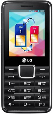 Мобильный телефон LG A399 Dual (черный) - общий вид