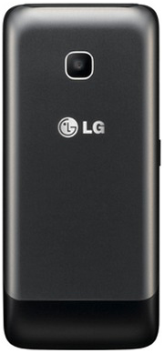 Мобильный телефон LG A399 Dual (черный) - задняя панель