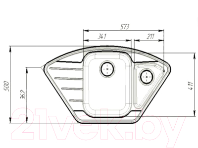 Комплект сантехники GRANULA GR-9101 + смеситель Yota 25-03/L (классик)