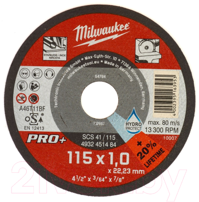 Отрезной диск Milwaukee SCS 41/115 4932451484
